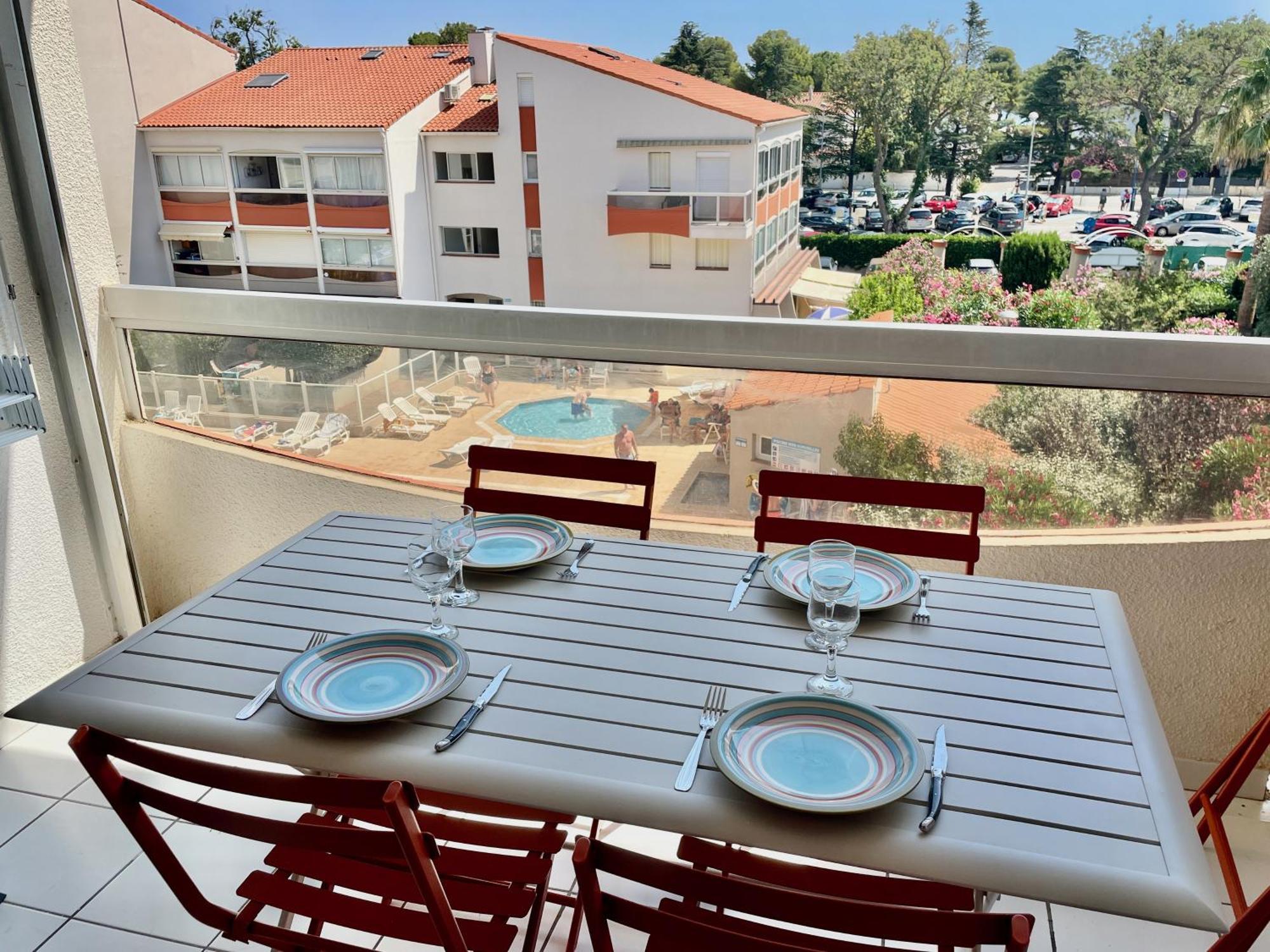 Ferienwohnung Golfes Clairs - Duplex Climatise - Wifi Argelès-sur-Mer Exterior foto
